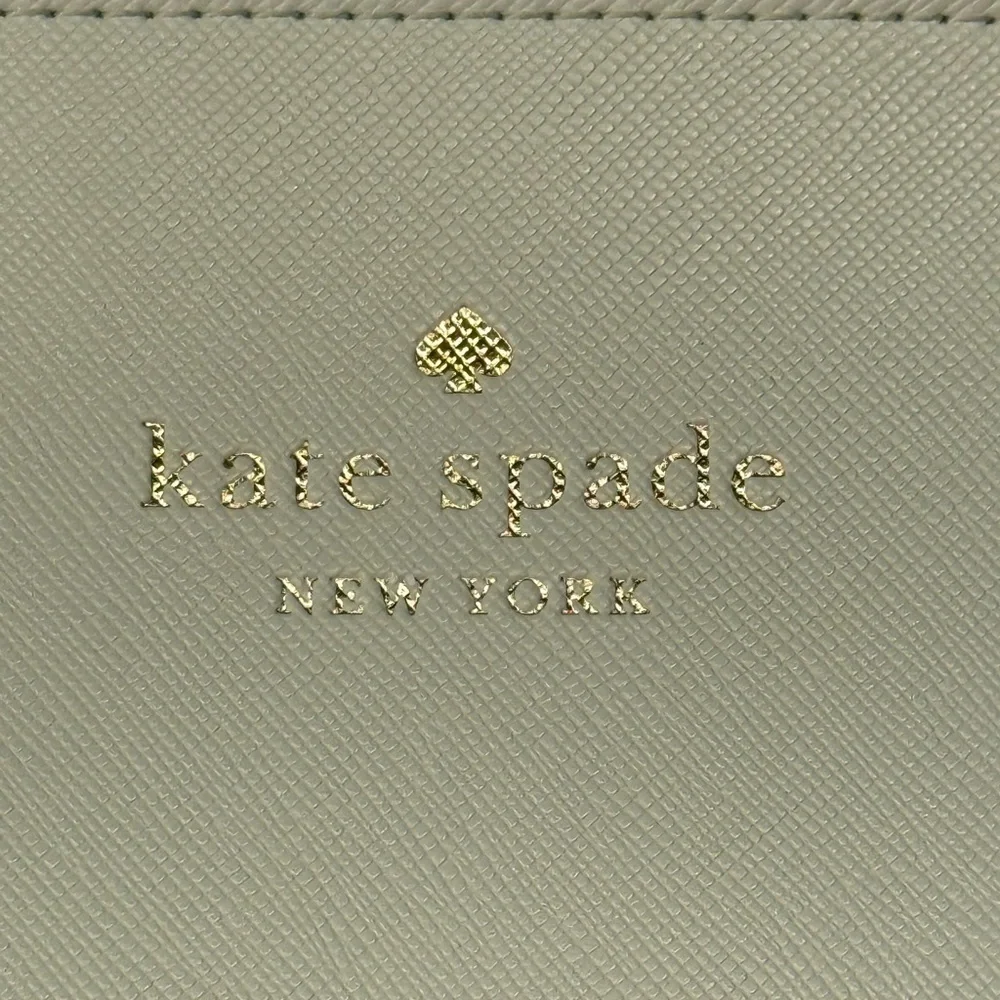Kate Spade Blue Daily Tote Top Zipper Closure Front Slip Pocket Gently Used EUC - Picture 4 of 17